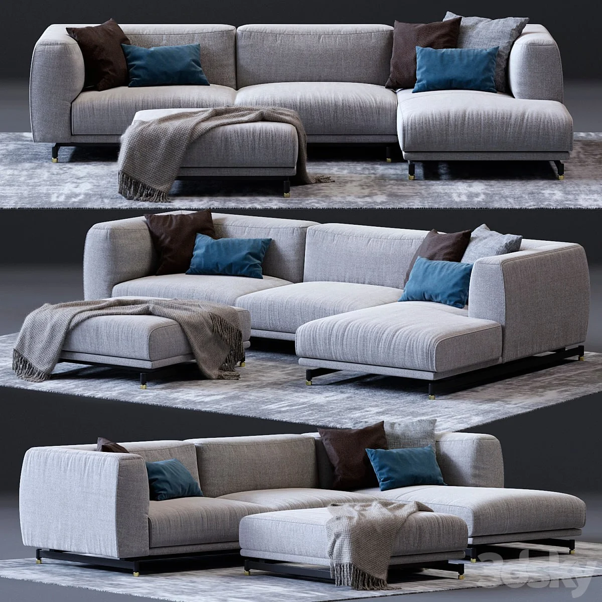 DITRE ITALIA St. Germain Corner Sofa 02